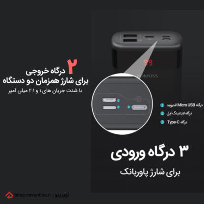 شارژر سریع ROMOSS ARES20 20000mAh روموس