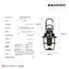 فانوس چادری بلک داگ کد CBD2450ZM013