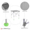BRS-Z31 Folding Aluminum Table