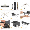 تخت خواب تاشو کینگ کمپ مدل KC2140